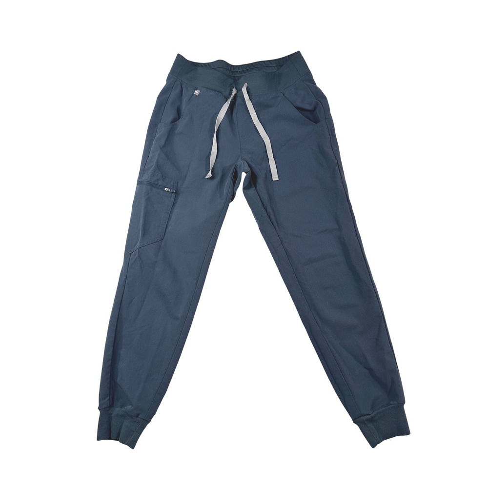 FIGS Zamora Jogger Scrub Pants Navy Blue Womens Size XS Technical Collection